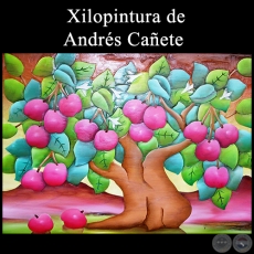 Sin Título - Xilopintura de Andrés Cañete